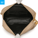Saint Laurent Calfskin Matelasse Monogram Lou Camera Bag Dark Beige - Image 5