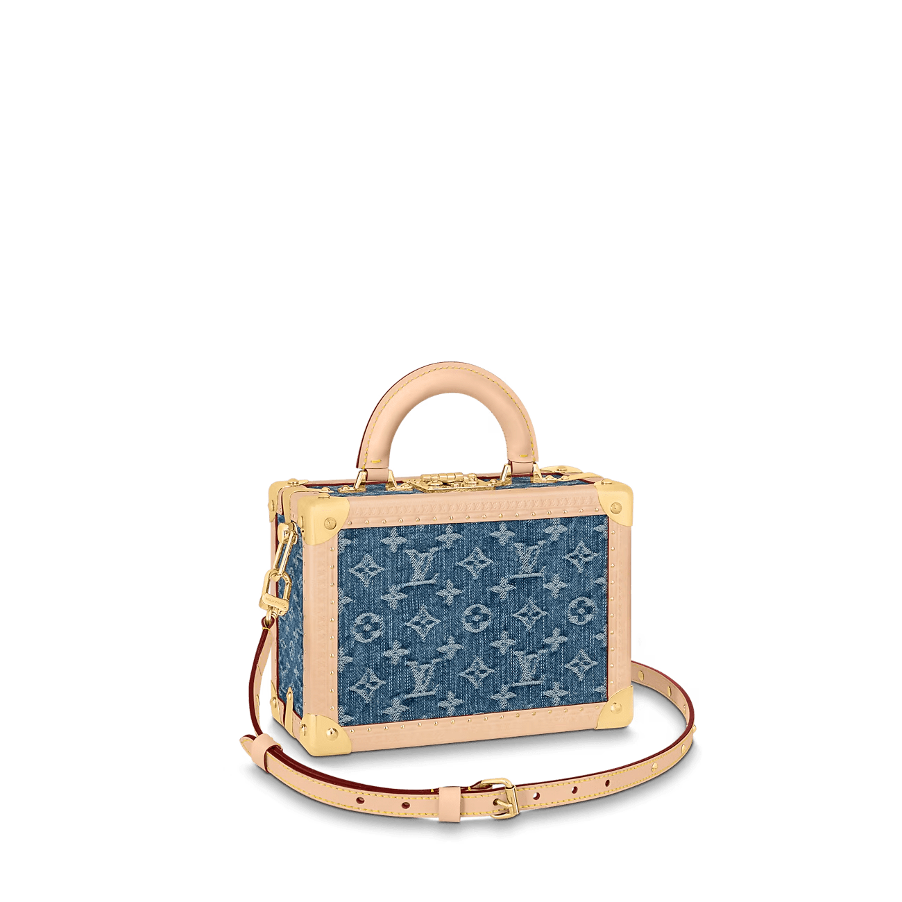 53b0e46573a4883085d003a5a3aa510f Louis Vuitton M24161 Petite Valise Denim Bleu - Image 1