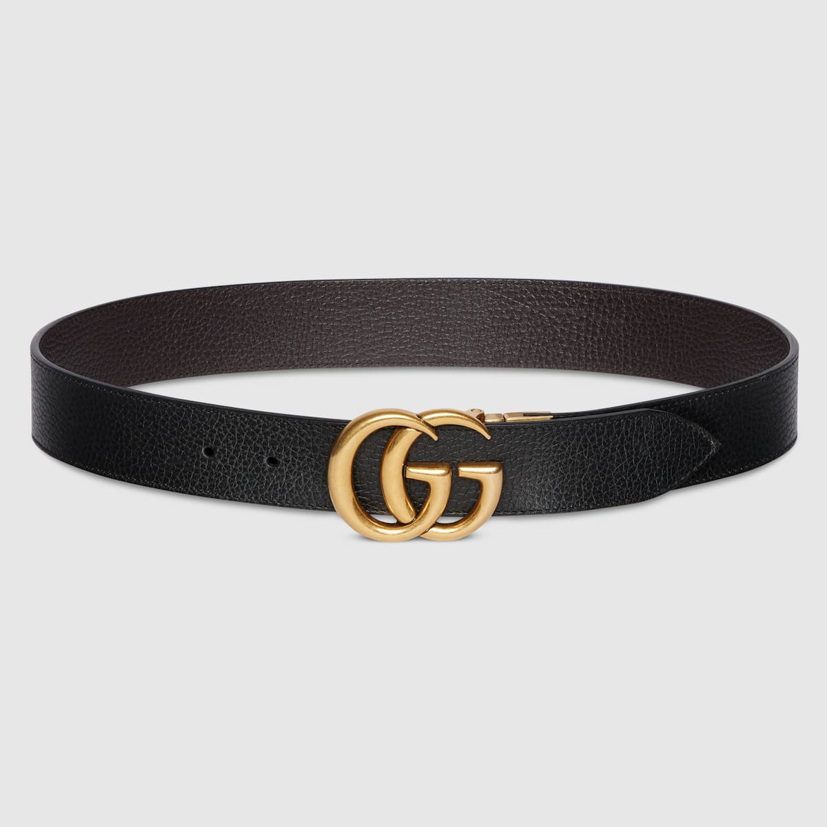 54 GUCCI Reversible leather belt with Double G buckle - Image 1