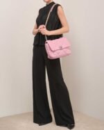Chanel 19 Large Flap Bag Lamb Pink - Image 2