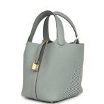 Hermès Picotin Lock 18 Gris Pantin Clemence Gold Hardware - Image 2