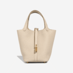 Hermès Picotin 18 Taurillon Clémence Craie