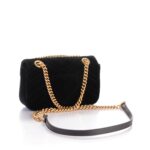 GUCCI Matelasse Velvet GG Marmont Mini Shoulder Bag (SHF-22601) - Image 5