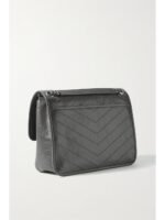 SAINT LAURENT Niki Baby medium quilted crinkled-leather shoulder bag - Image 5