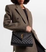 SAINT LAURENT ENVELOPE MEDIUM IN QUILTED GRAIN DE POUDRE EMBOSSED LEATHER - Image 2