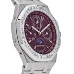 Audemars Piguet Royal Oak Perpetual Calendar 26598BC.ZZ.1220BC.01 ‘Special Edition’ White Gold Burgundy Dial Diamond Bezel (2024) - Image 4