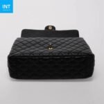 Chanel Black Quilted Caviar Small XXL Travel Flap Bag - Image 6