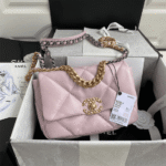 CHANEL 19 HANDBAG AS1160 PINK - Image 2
