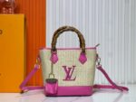 Louis Vuitton Raffia Petit Bucket Tote