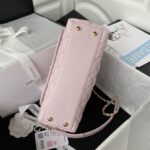 Chanel Pink Quilted Caviar Coco Top Handle Flap Bag Gold Hardware - Image 5
