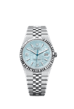 Rolex Land-Dweller 127336 Platinum Ice Blue Dial 36MM