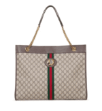 Gucci Rajah Tiger Large Tote Lion Beige Logo GG Bag