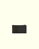 Saint Laurent Cassandre quilted fragments card case in grain de poudre leather - Image 2