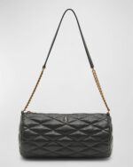 Saint Laurent Sade Medium YSL Tube Shoulder Bag in Quilted Smooth Leather - Image 2