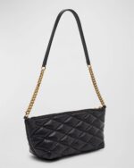 Saint Laurent Ziptop Mini Shoulder Bag in Quilted Smooth Leather - Image 5