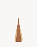 Saint Laurent le 5 à 7 supple small in raffia and leather - Image 5