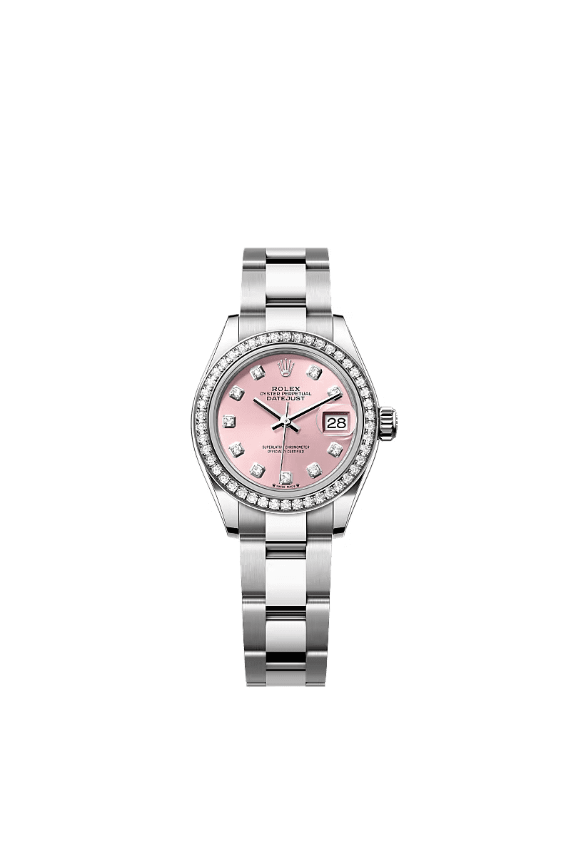7ba7b8fc1ccde799cc2e0b11b7fac245 Rolex Oyster Perpetual 31mm 1.50ct Diamonds Pink Dial Steel Automatic Watch - Image 1