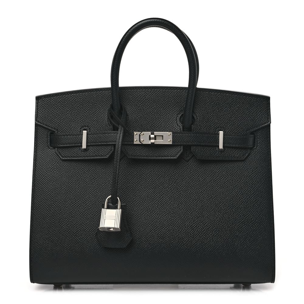7cc5af3983f92162ee45f3c27737f19a Hermès Epsom Birkin Sellier 25 Black - Image 1