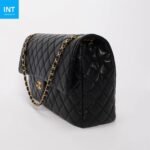 Chanel Black Quilted Caviar Small XXL Travel Flap Bag - Image 5