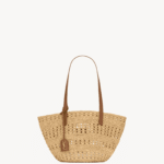 Saint Laurent panier small bag in raffia