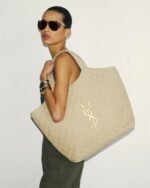 Saint Laurent Nubuck Suede Quilted Maxi Icare Shopping - Image 2