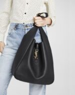 Saint Laurent LE 5 À 7 SUPPLE SMALL IN GRAINED LEATHER - Image 3