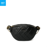 CHANEL 24A Black Lambskin Quilted Waist Bag - Image 6