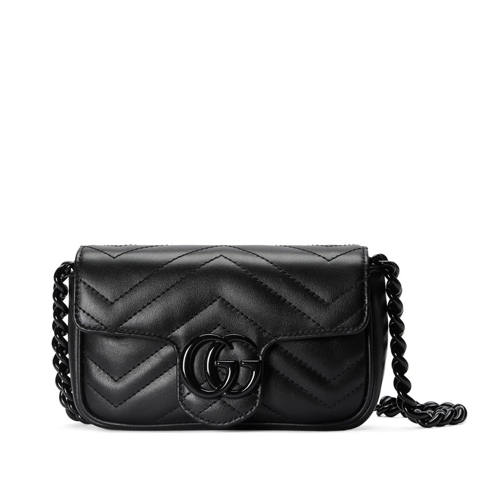 8ee935f593f7b1437f1d79dea8a38d79 Gucci – GG Marmont Belt Bag – (Black) - Image 1