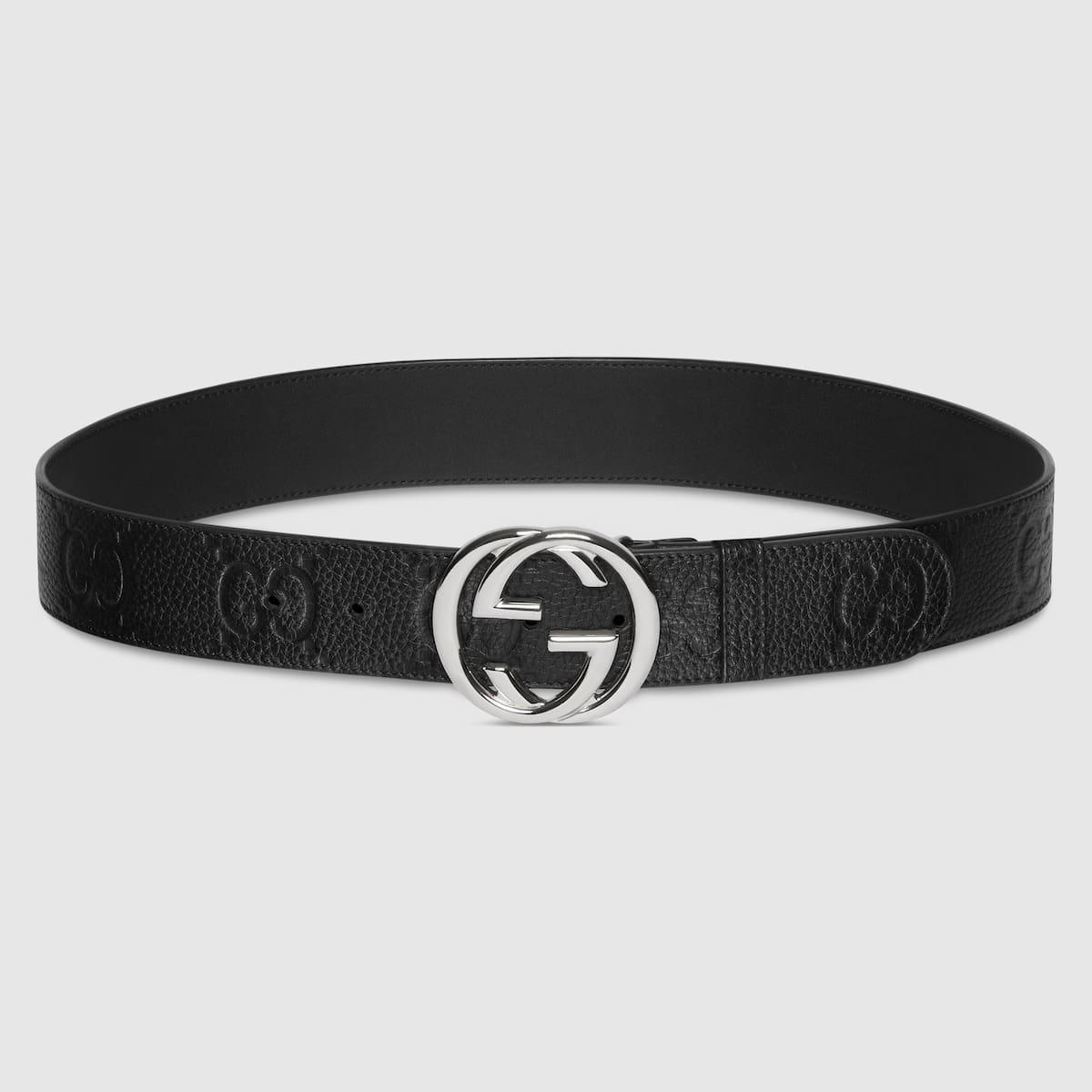 93 GUCCI Wide belt with Interlocking G buckle - Image 1