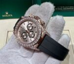 Rolex Daytona 126535TBR Rose Gold Sundust Diamond Dial Diamond Bezel - Image 6