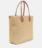Gucci Medium logo raffia-effect tote bag - Image 5