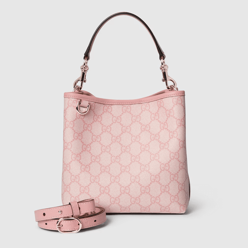 950be716b29e8902ea914e2aa10739ad GUCCI EMBLEM SMALL BUCKET BAG - Image 1