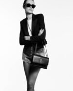 Saint Laurent SUNSET MEDIUM BARK TEXTURED EMBOSSED HANDBAG - Image 2