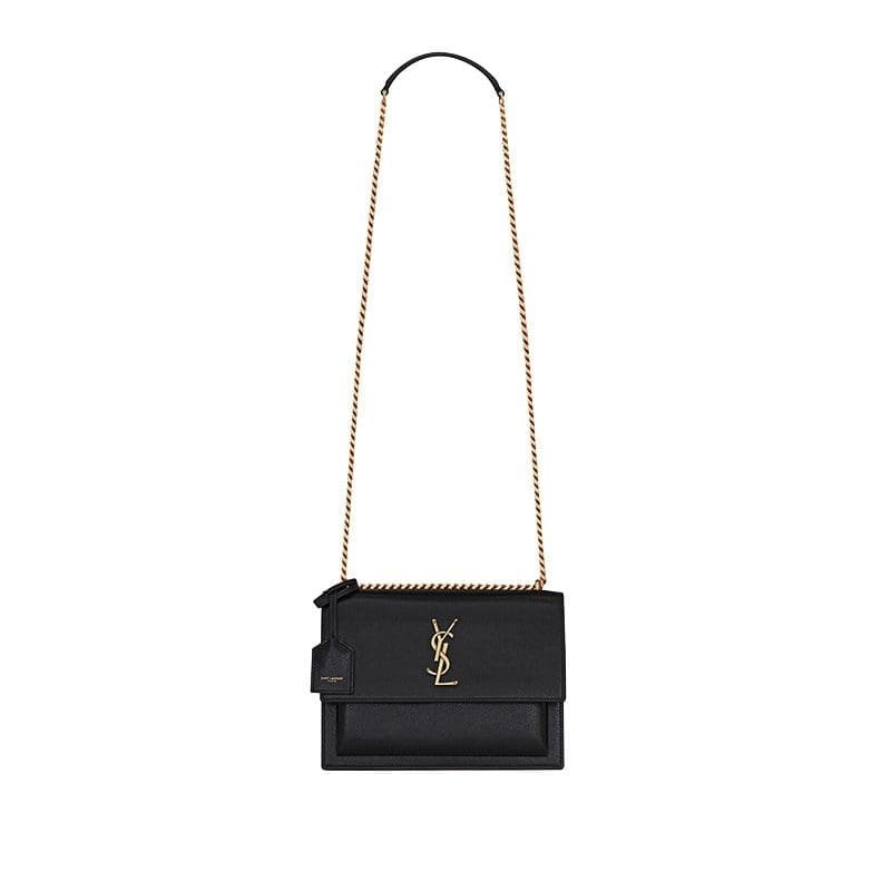 9c4k2hWV-asdasd Saint Laurent SUNSET MEDIUM BARK TEXTURED EMBOSSED HANDBAG - Image 1