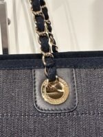 CHANEL Deauville Denim Small Tote - Image 6
