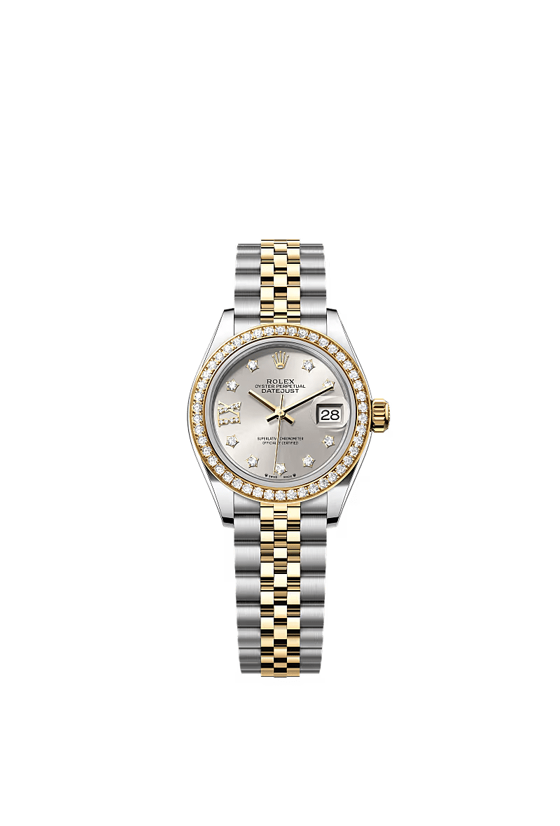 9e15f85f-50d4-4d62-b063-51be2e8788fe Rolex Lady-Datejust Silver Diamond Dial, Diamond Bezel, Steel & Gold, 279383RBR - Image 1