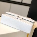 CHANEL Classic Flap Handbag SILVER METAL - Image 6