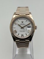 Rolex Day-Date 40 228235 Rose Gold White Roman Dial - Image 2