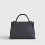 Hermès Kelly Mini Epsom Sellier Black Gold Hardware - Image 3