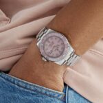 Rolex Submariner Date 116610LN Stainless Steel Aftermarket Custom Made Pink Dial and Bezel - Image 2