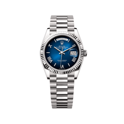 Rolex Day-Date 40 228239 White Gold Blue Ombre Roman Numeral Dial (2024)