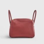 Hermès Lindy 26 Clemence Rouge H Gold Hardware - Image 3