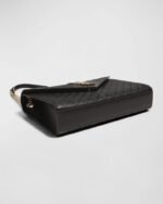 Saint Laurent Envelope Triquilt Large YSL Shoulder Bag in Grained Leather - Image 7