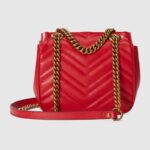 GUCCI MARMONT MINI SHOULDER BAG (RED) - Image 8