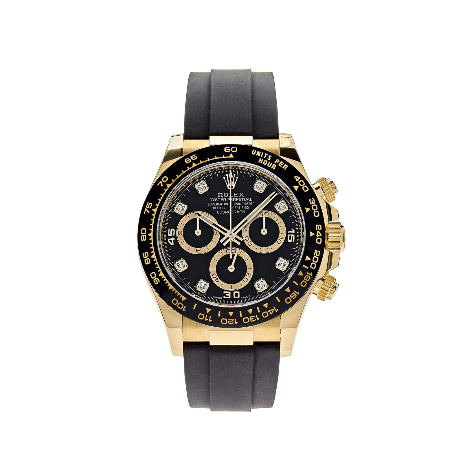 E91r77it-rolex-daytona-116518ln-yellow-gold-black-diamond-dial-rolex-41943316103412 Rolex Daytona 116518LN Yellow Gold Black Diamond Dial - Image 1