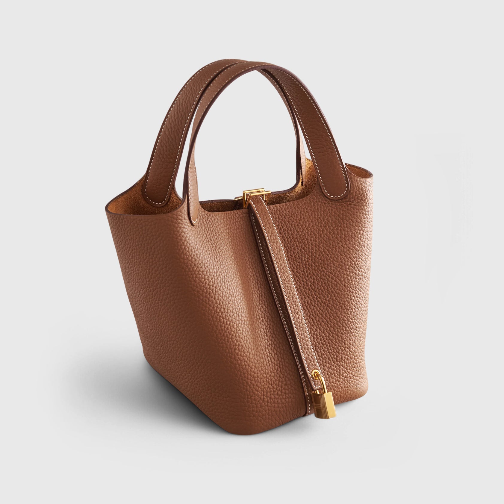 G4pvaSYi-HermesPicotin18ClemenceGoldGoldHardware83a Hermès Picotin 18 Clemence Gold Gold Hardware - Image 1
