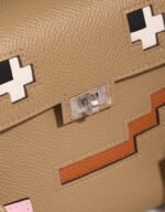 Hermès Kellydole Picto Epsom Chai / Mauve / Terre Battue / Celeste - Image 10