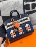 Hermès Faubourg Birkin 20 Bleu Marine - Image 5