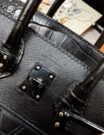 Hermès Sac Faubourg Birkin Sellier 20 Matte Alligator So Black Hardware - Image 6