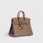 Hermès Birkin 25 Togo Etoupe Retourne Gold Hardware - Image 3